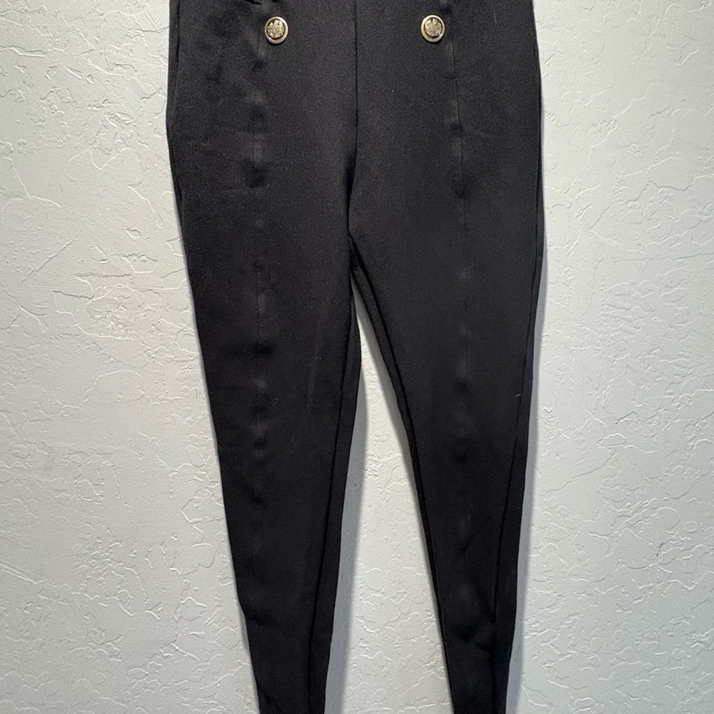 Zara Black High-Waisted Leggings - image 2